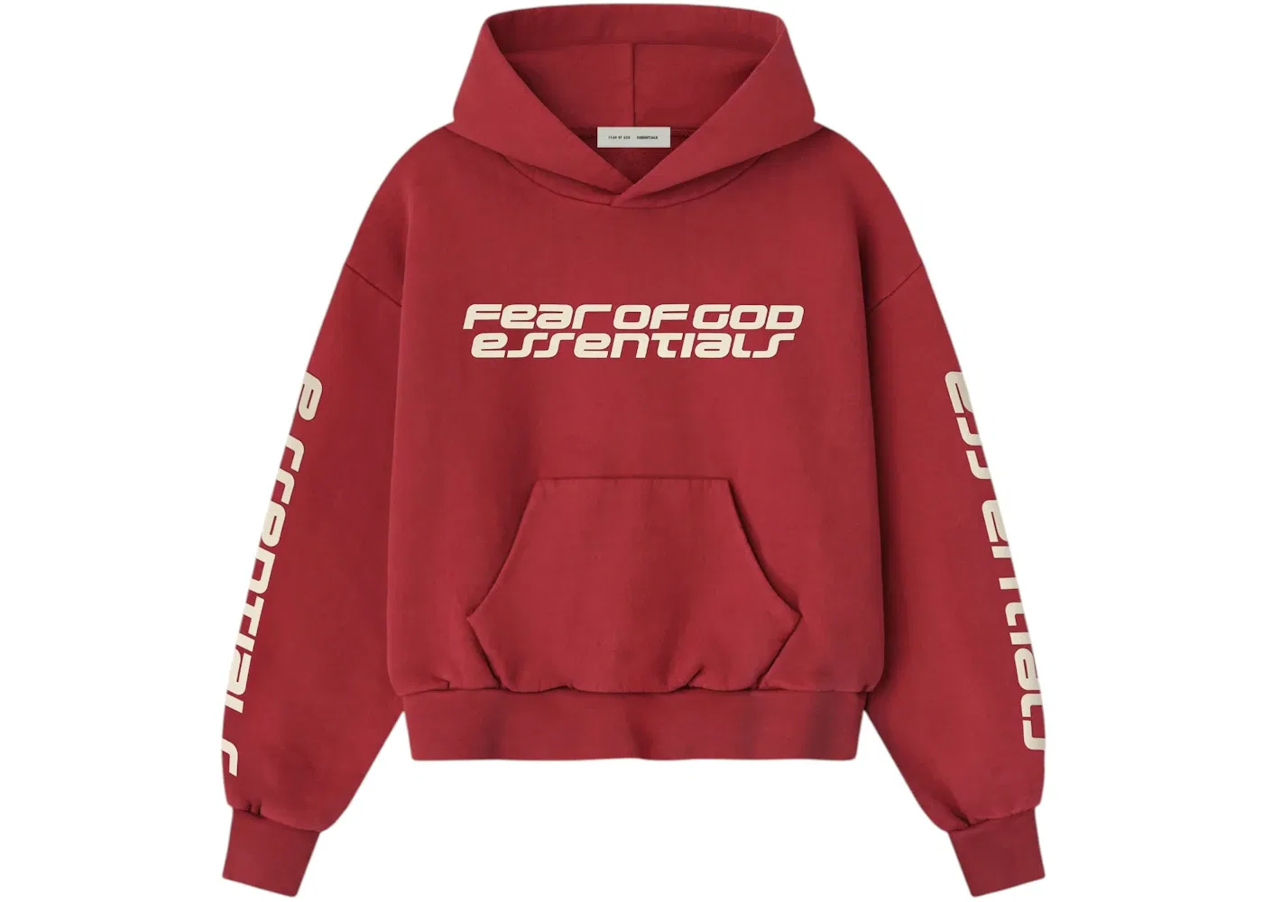 Женский худи Fear of God Essentials Classic Hoodie, Crimson
