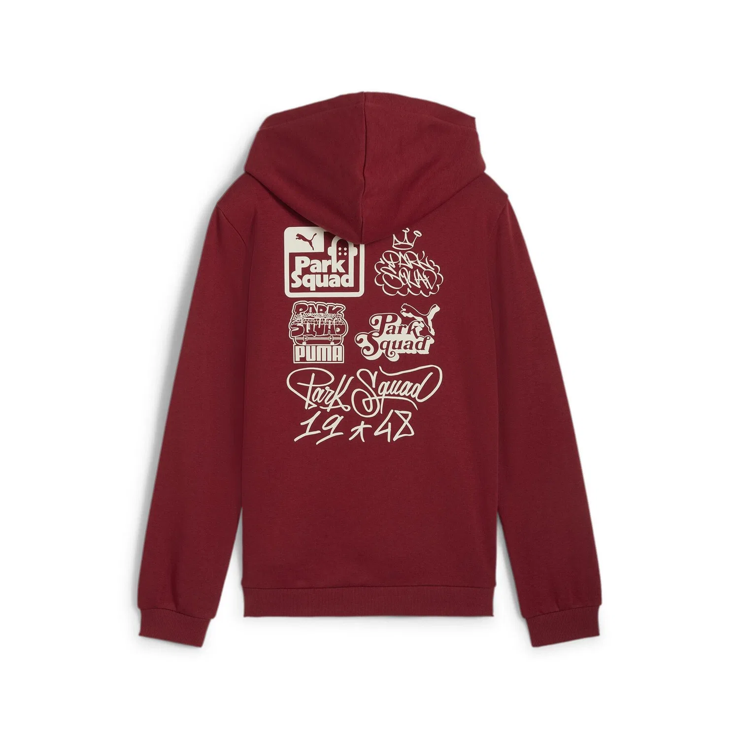 Детское худи с графическим принтом ESS+MIS 90s Hoodie FL Puma, Red — фото 2