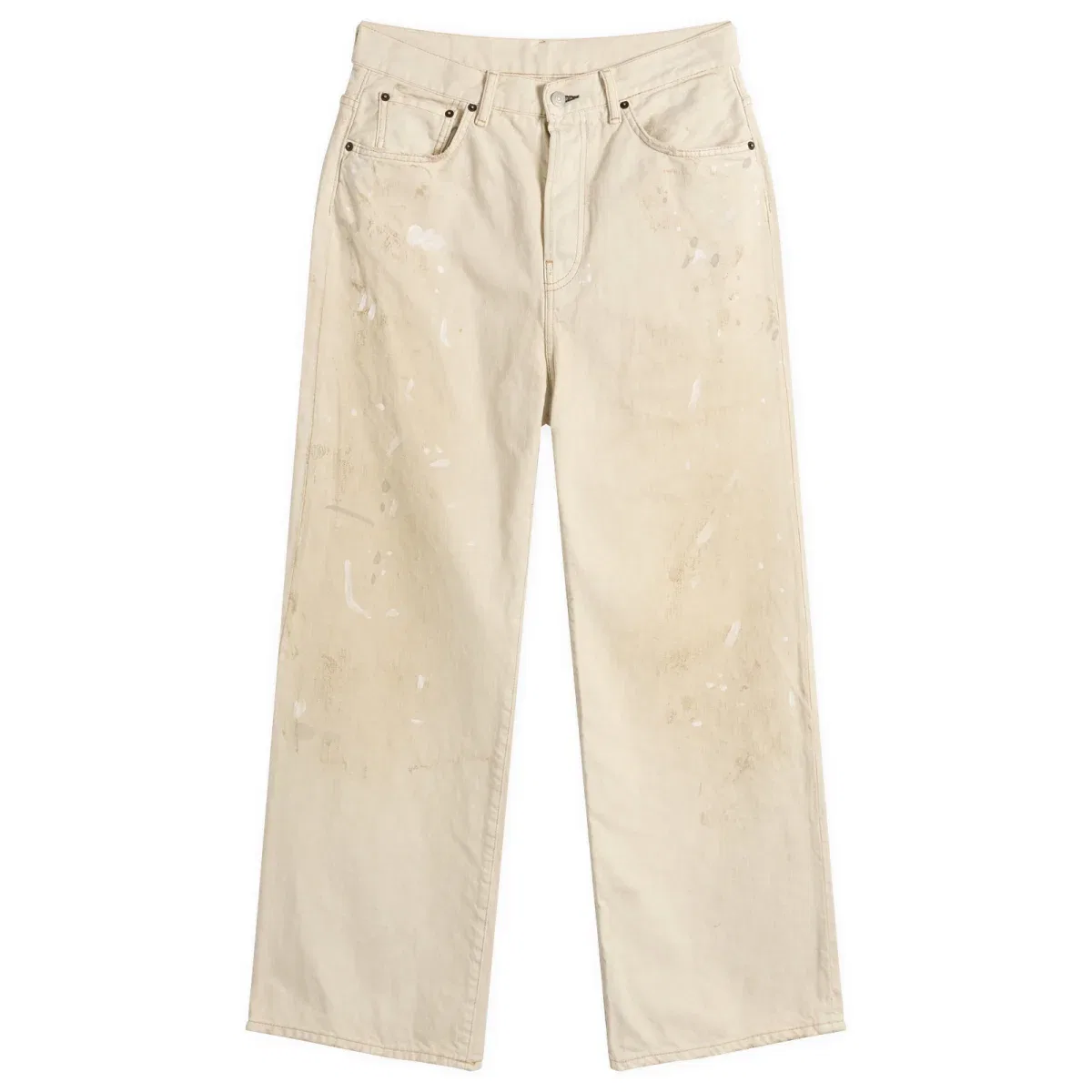 Джинсы прямого широкого кроя 2021 Trafalgar Wide Leg Jeans Acne Studios, White
