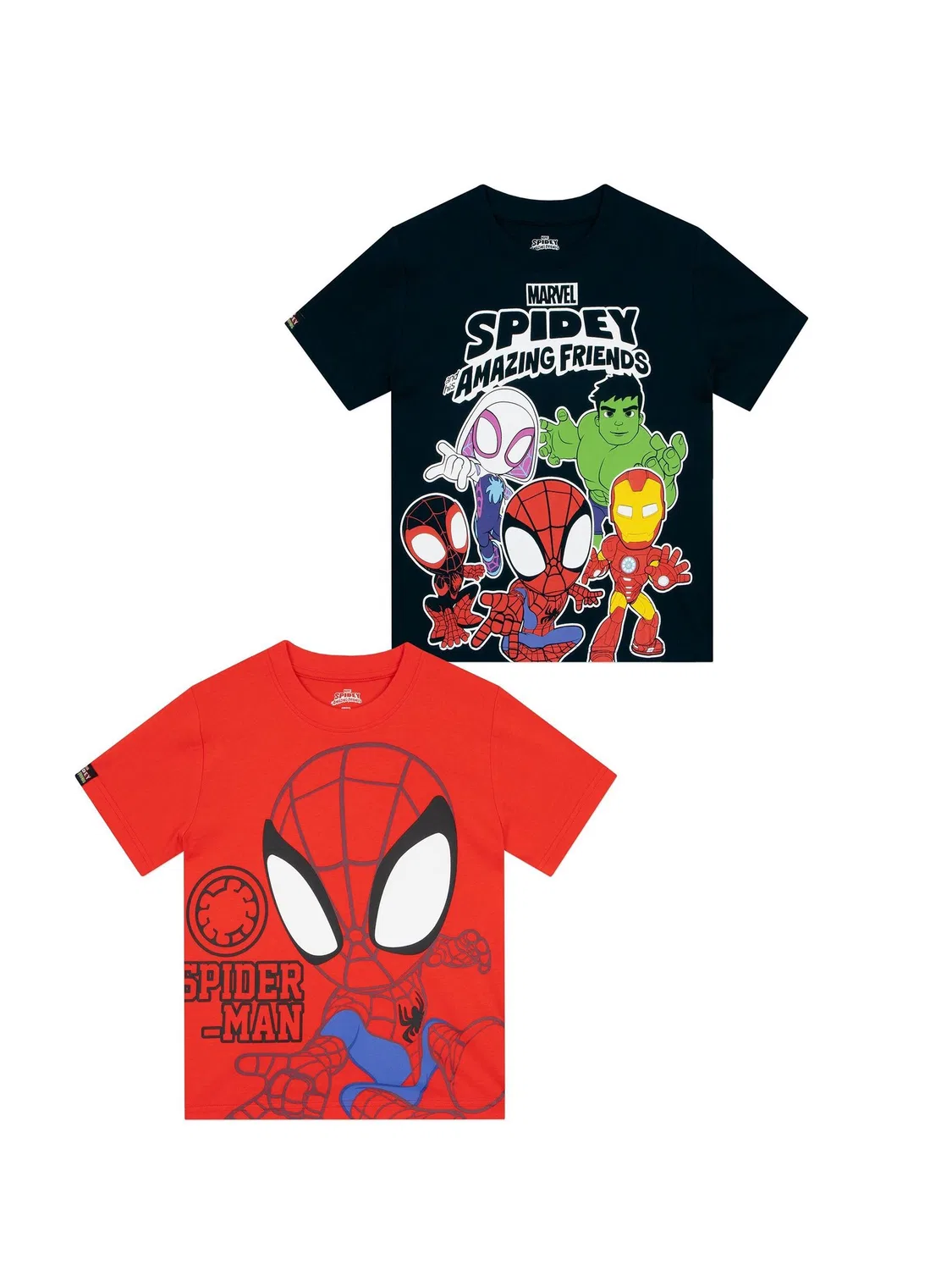Футболка Marvel Spidey and His Amazing Friends, 2 шт. Character, красный