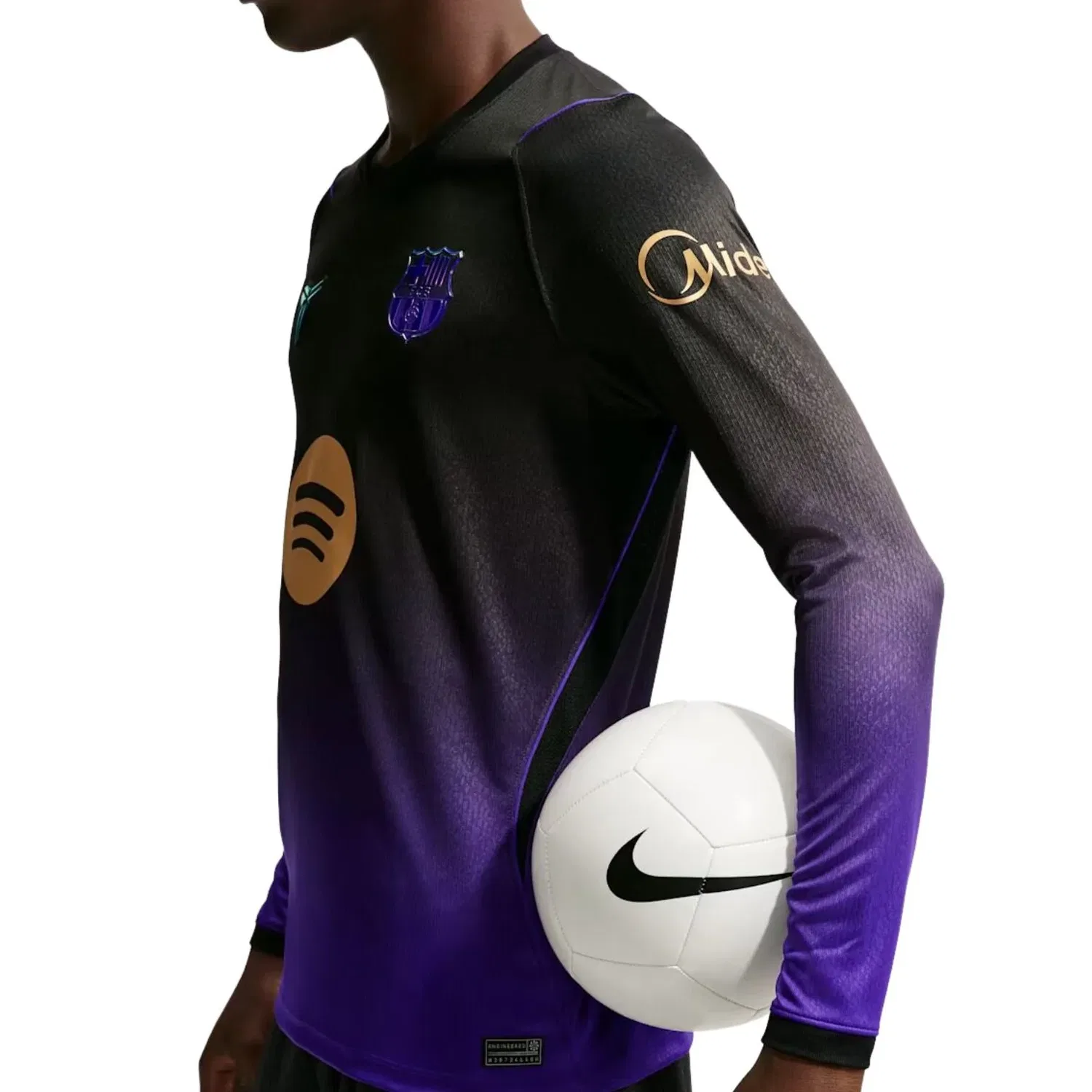 Мужская игровая майка Kobe x F.C. Barcelona 2026/27 Stadium Away Dri-FIT Replica Jersey 'Field Purple Nike, Field Purple/Black/Metallic Gold — фото 4