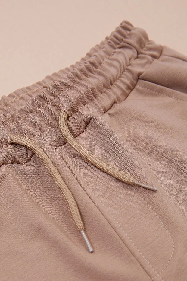 Детские шорты для мальчиков карго Elastic waist cargo pocket boys' shorts Fulla Moda, Taupe — фото 2