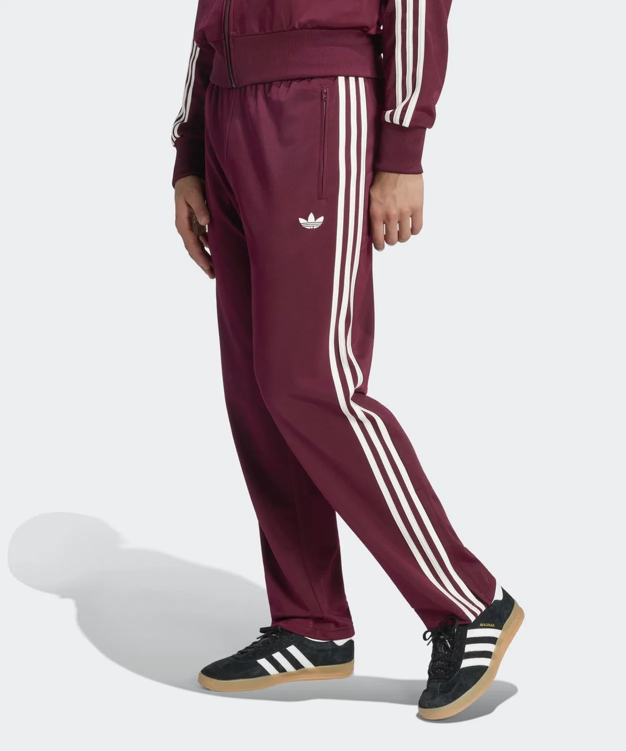 Мужские спортивные штаны с регулируемым поясом Firebird Track Pants Adidas, Red — фото 4