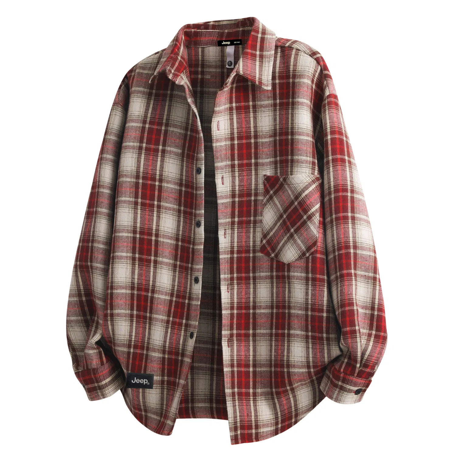 Детская рубашка с воротником Jeep Red Plaid