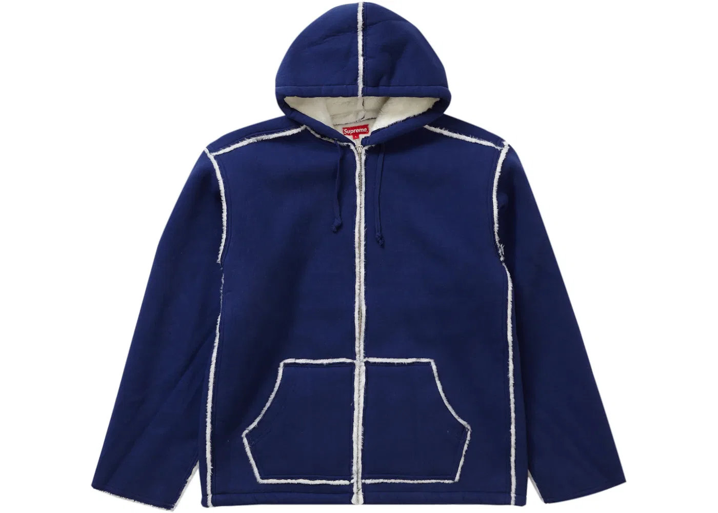Мужская куртка с искусственным овчинным воротником Supreme Jacket, Bright Navy — фото 2