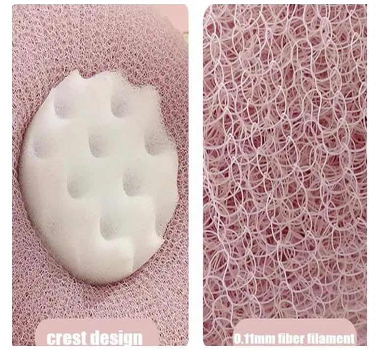 Мочалка для душа Sunflower Bath Ball, 2 в 1, с присоской, Ocilenya, 1 шт., Pink+Blue — фото 3