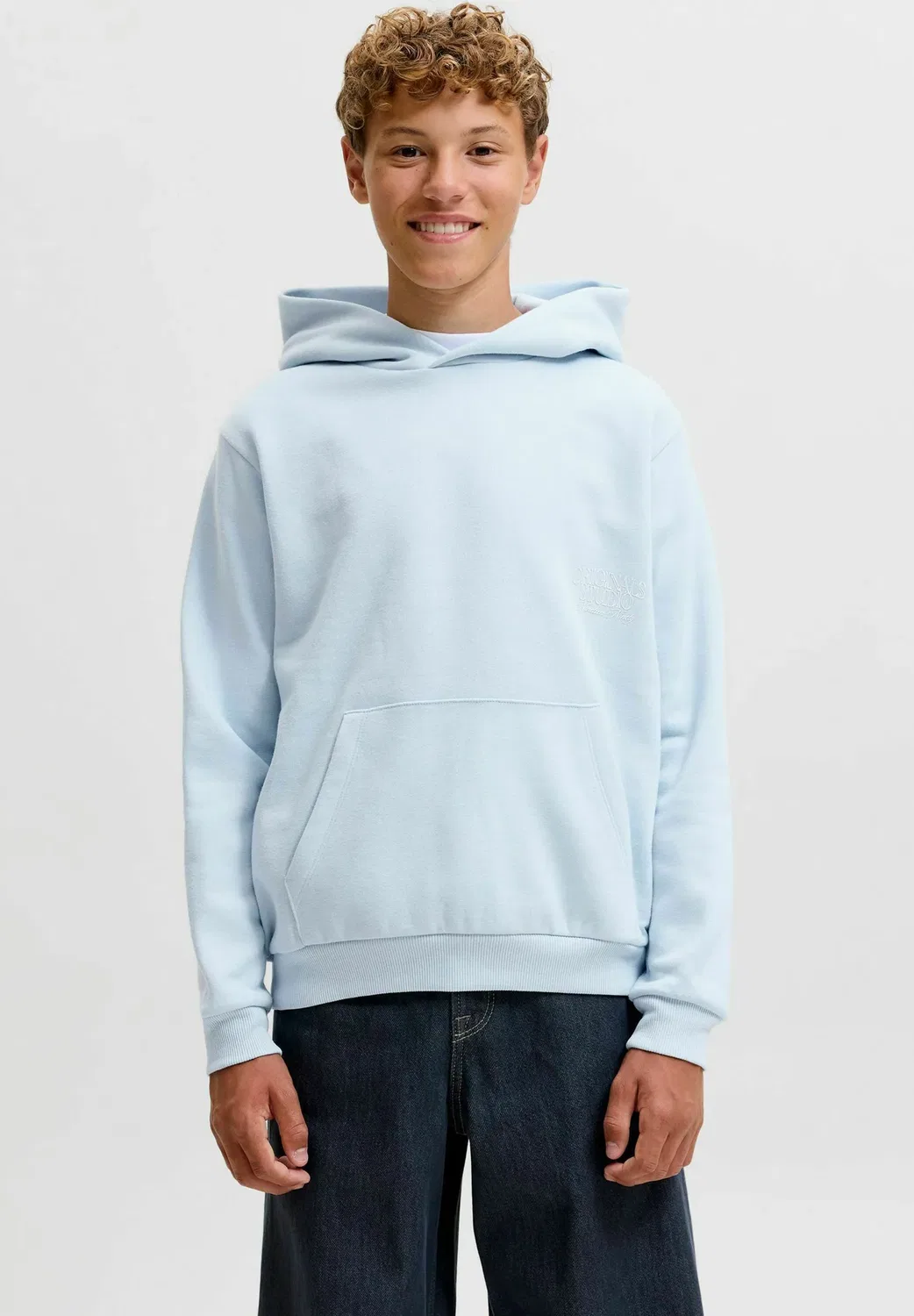 Худи с принтом на спине для мальчиков - худи Jack & Jones Junior, Skyway — фото 3