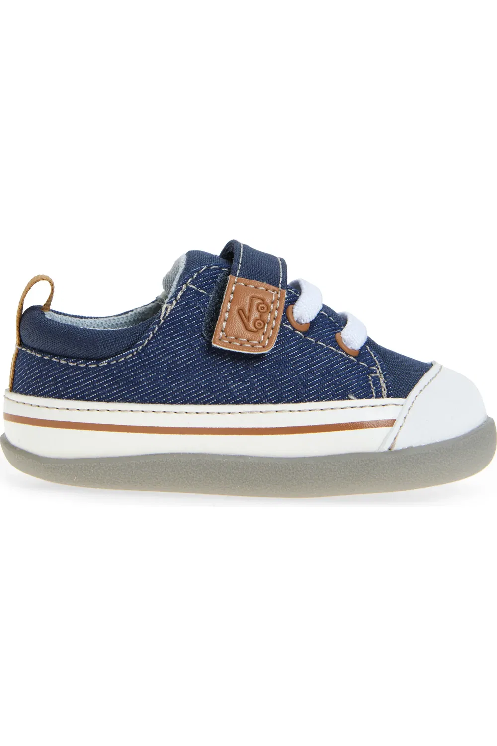 Кроссовки детские гибкие Stevie Mini See Kai Run, Navy Denim — фото 3