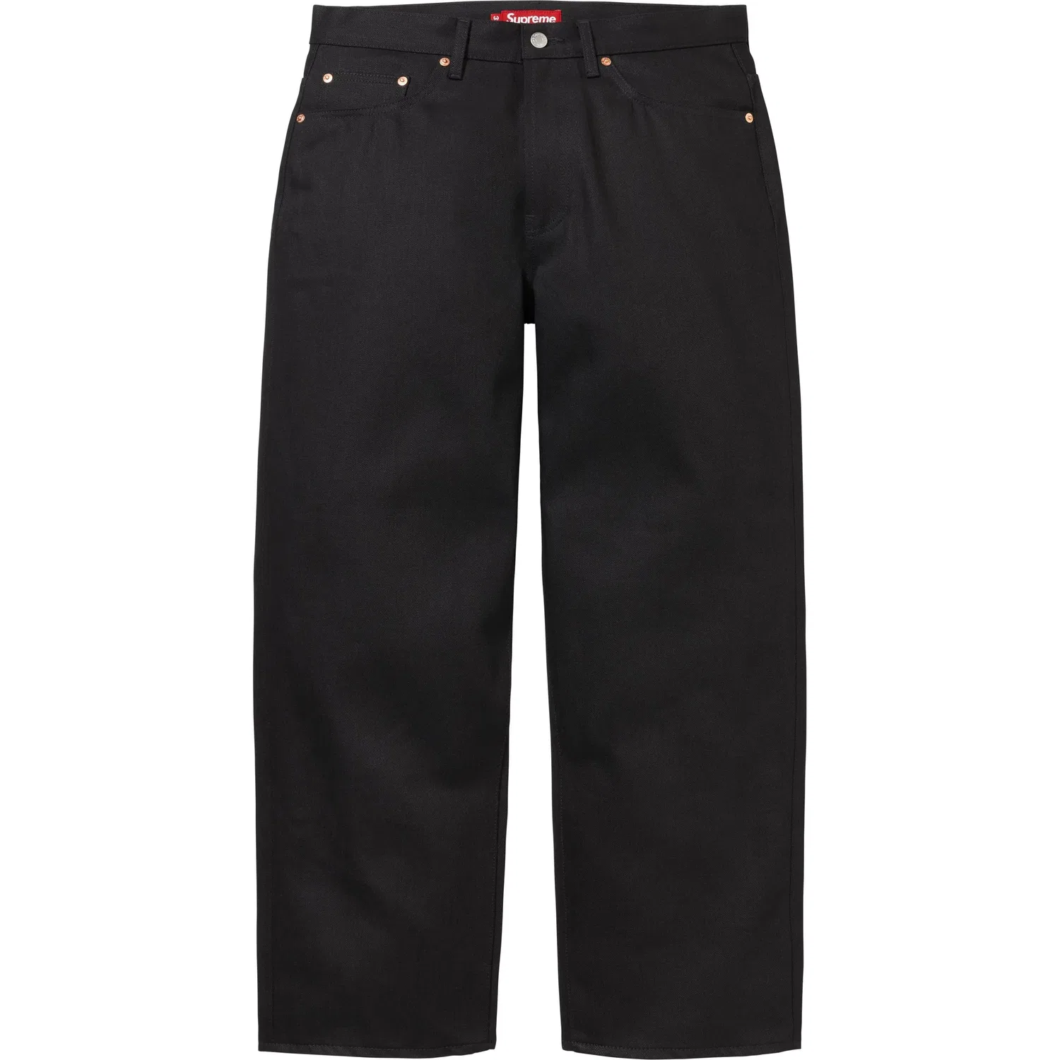 Джинсы свободного кроя Supreme, Black