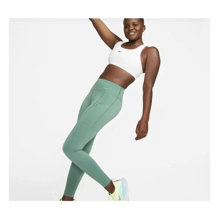 Лосины для фитнеса с высокой посадкой Nike Go Firm-Support, Зеленый
