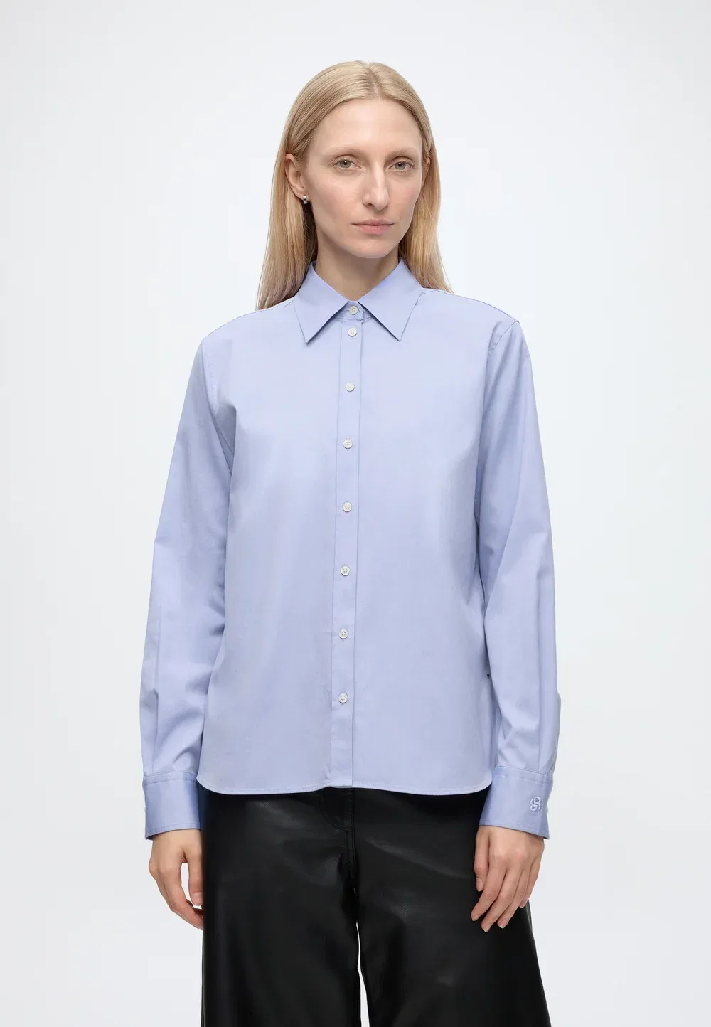 Байсана - блузка на пуговицах Boss, Light Pastel Purple