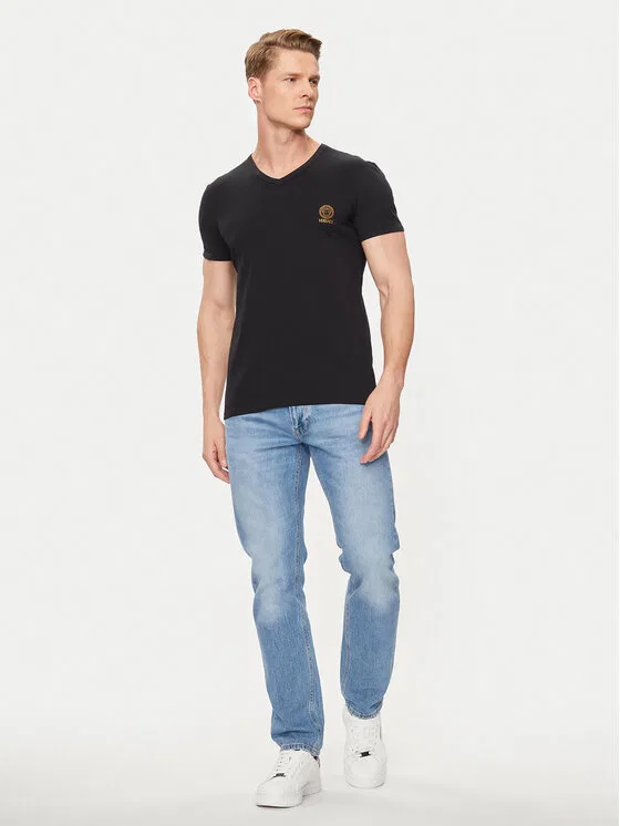 Футболка regular fit Versace, черный — фото 2