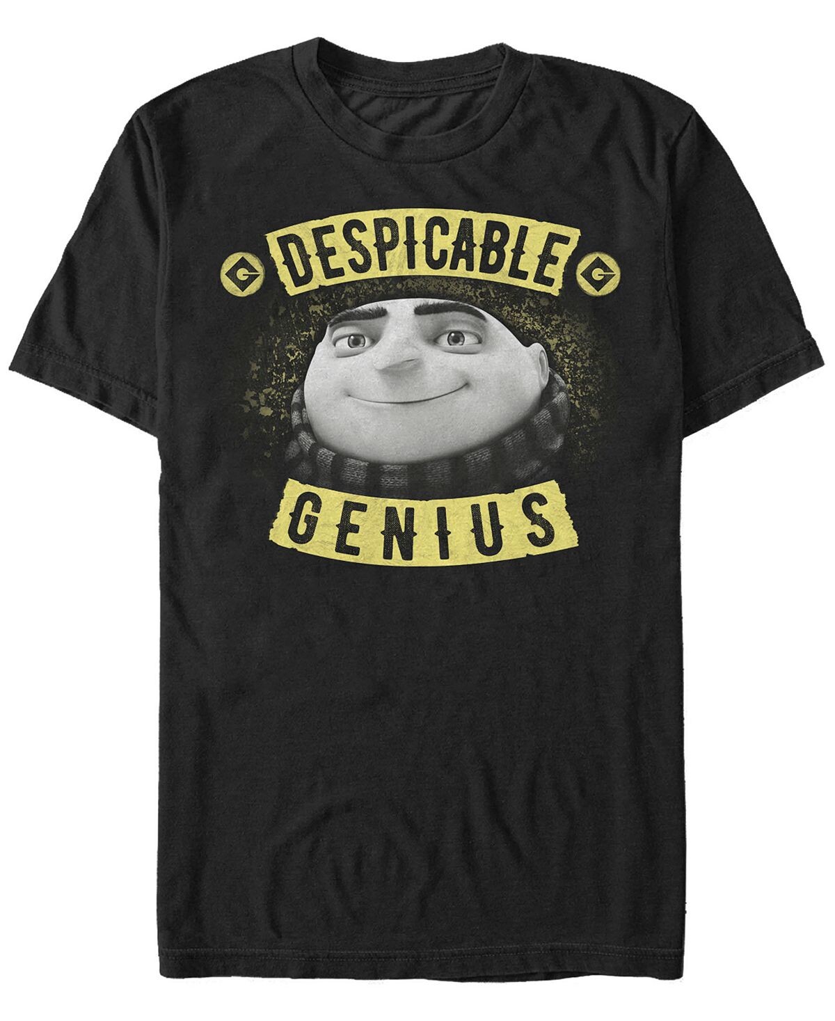 

Мужская футболка с коротким рукавом gru despicable genius Fifth Sun, черный