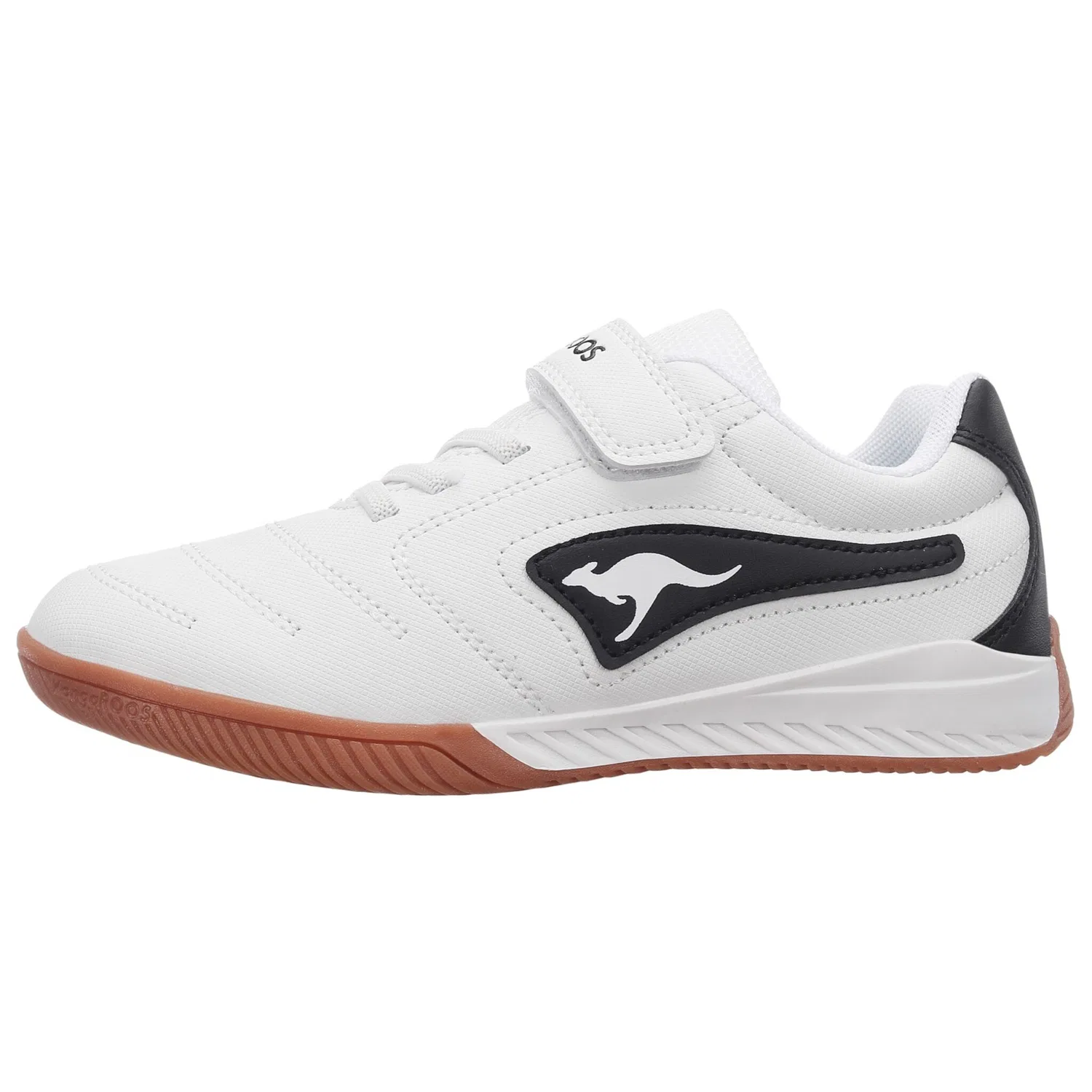 Детские индор-кроссовки с технологией ROOSFIT KangaROOS, White/Jet Black — фото 2