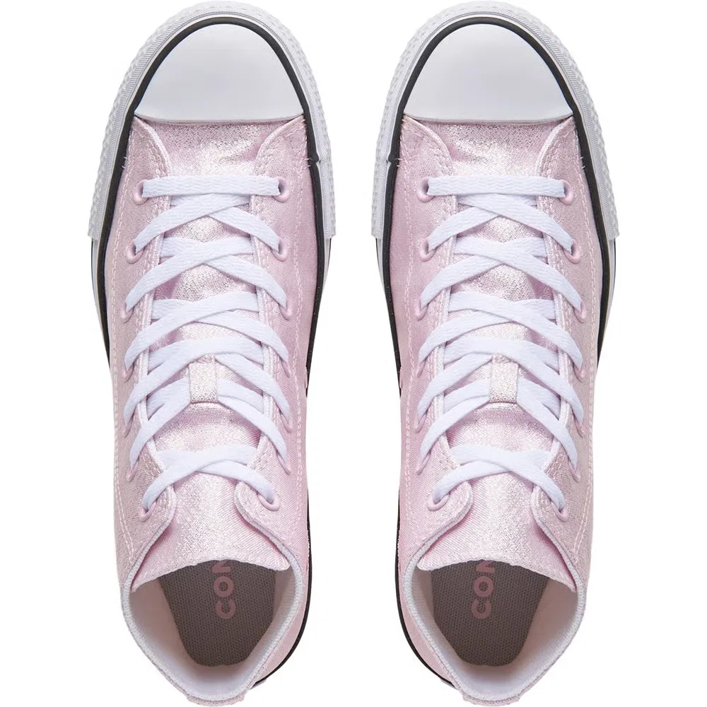 Детские высокие кеды Chuck Taylor All Star Lift Converse, Pink Glitter — фото 4
