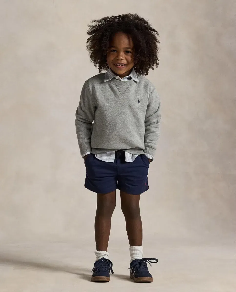 Детская толстовка для мальчиков с круглым вырезом Polo Ralph Lauren, Gris Claro