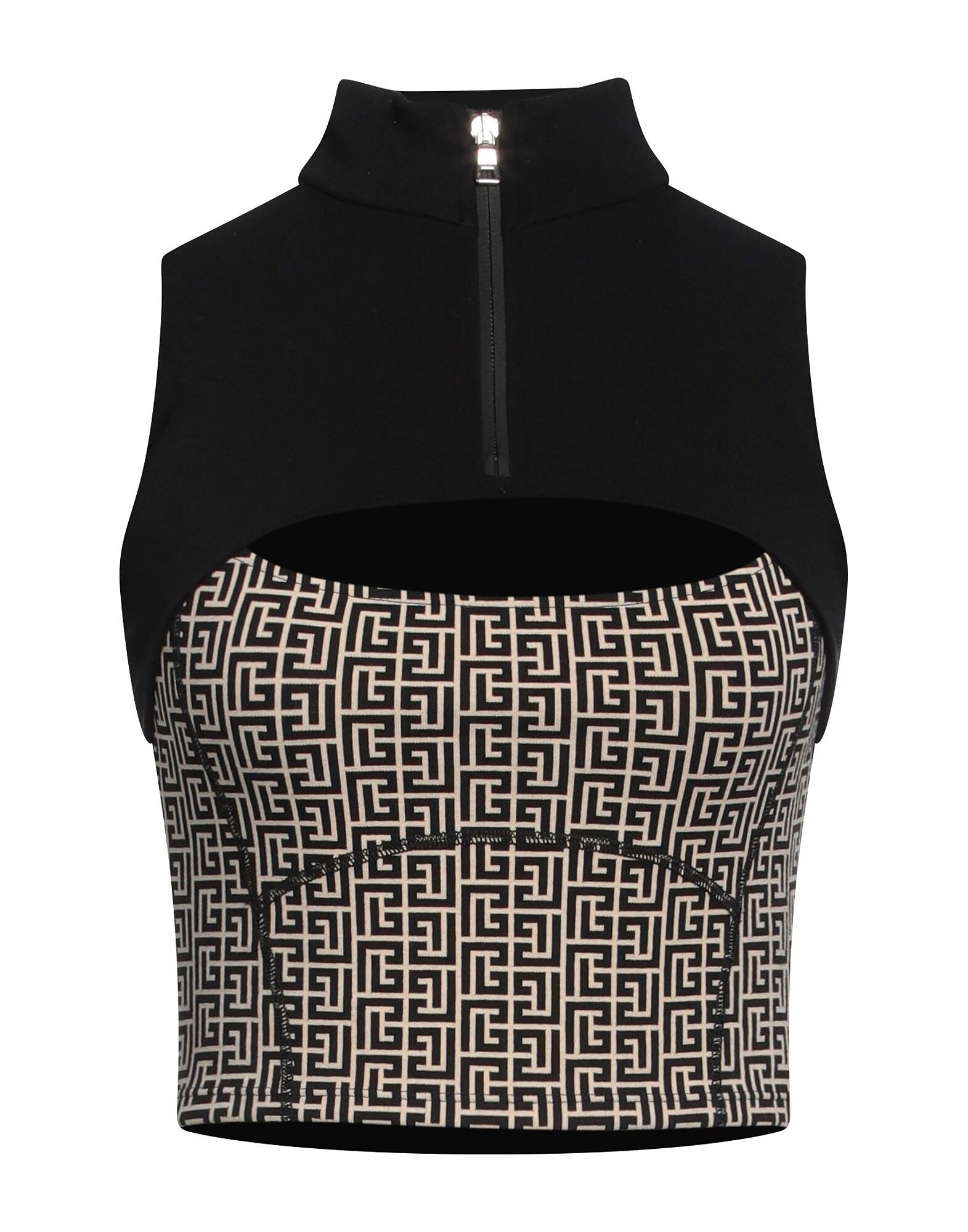 

Кроп-топ Balmain, черный