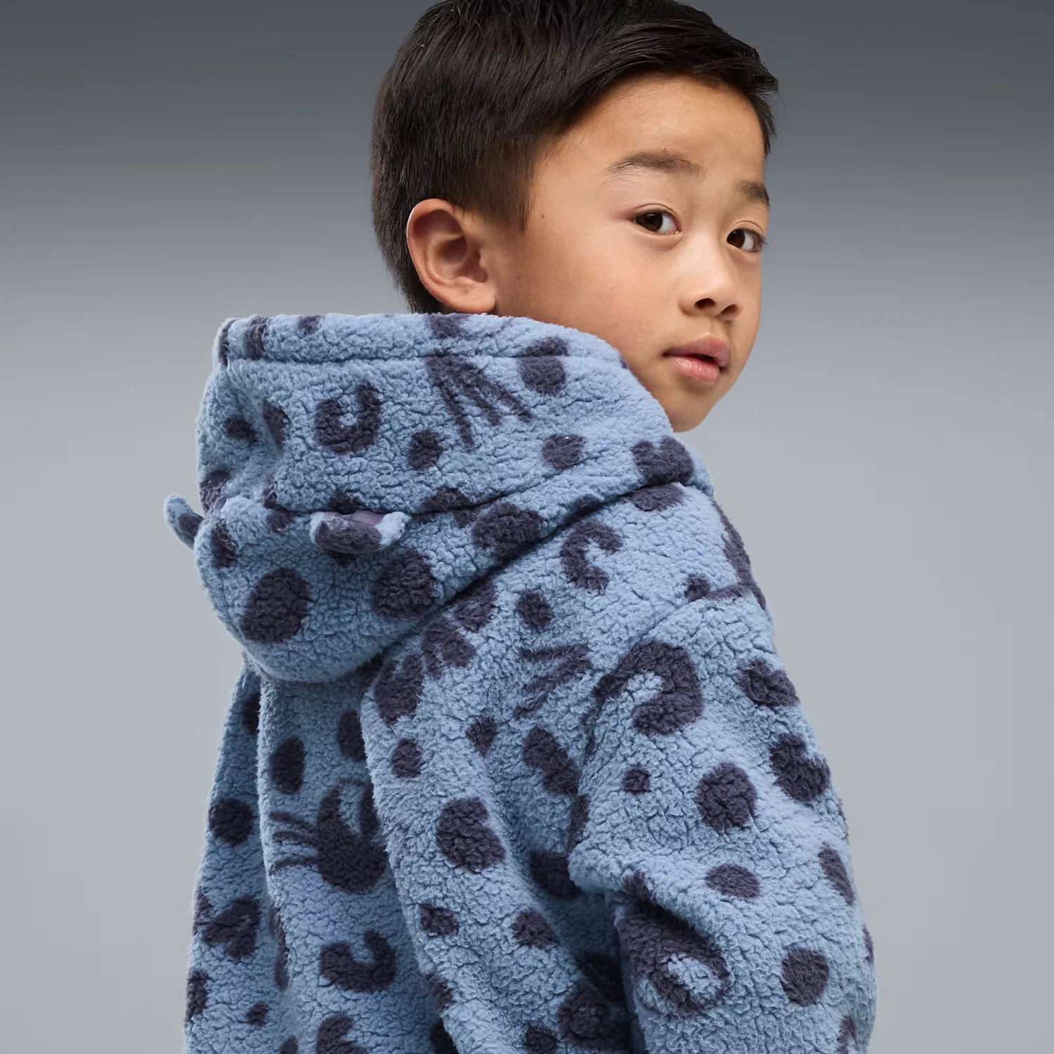 Детская свободная толстовка с капюшоном Imaginary Friend Puma, Chambray Blue — фото 2