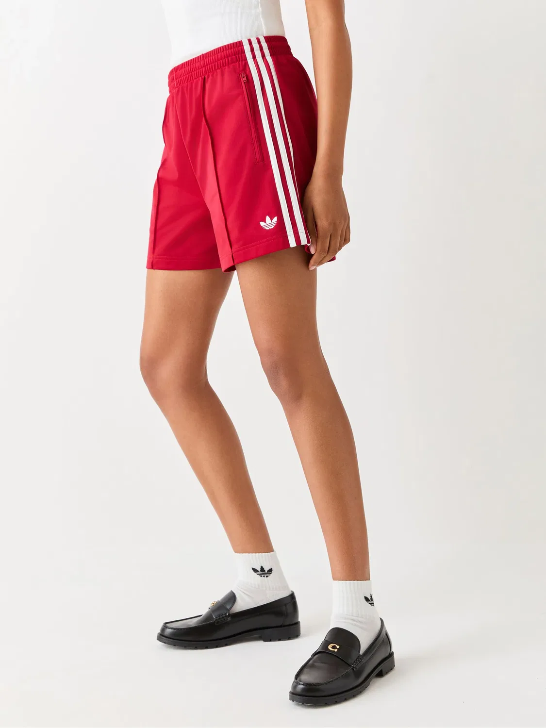 Шорты Firebird, adidas Originals, красный/белый
