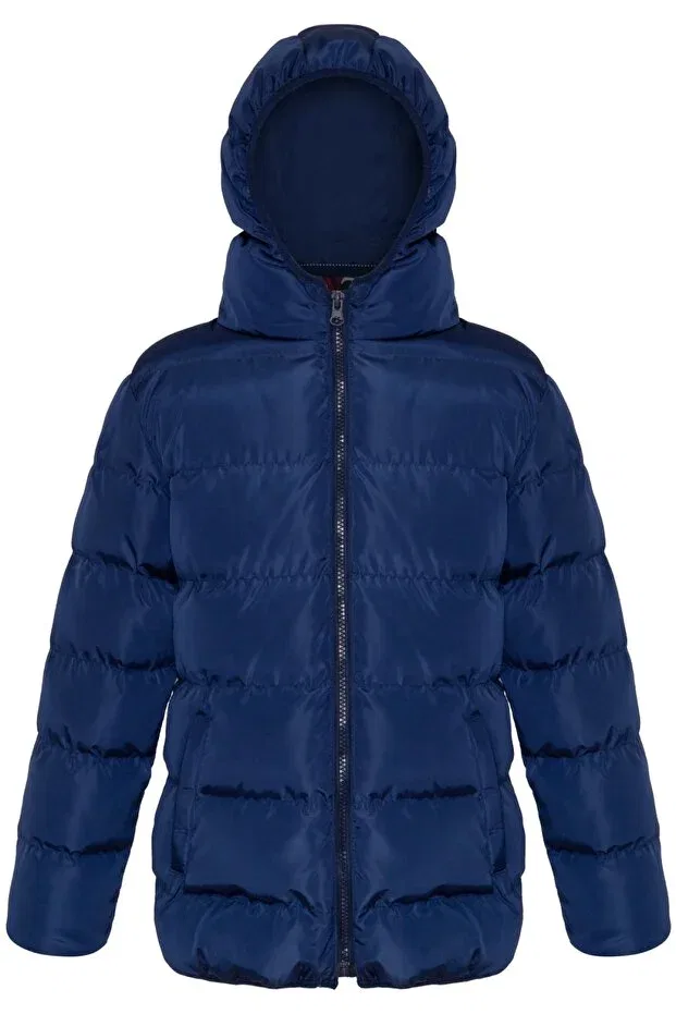 Детский пуховик для мальчиков с капюшоном Men Anorak, Navy Blue