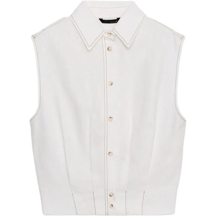 Женский топ без рукавов ZARA, White