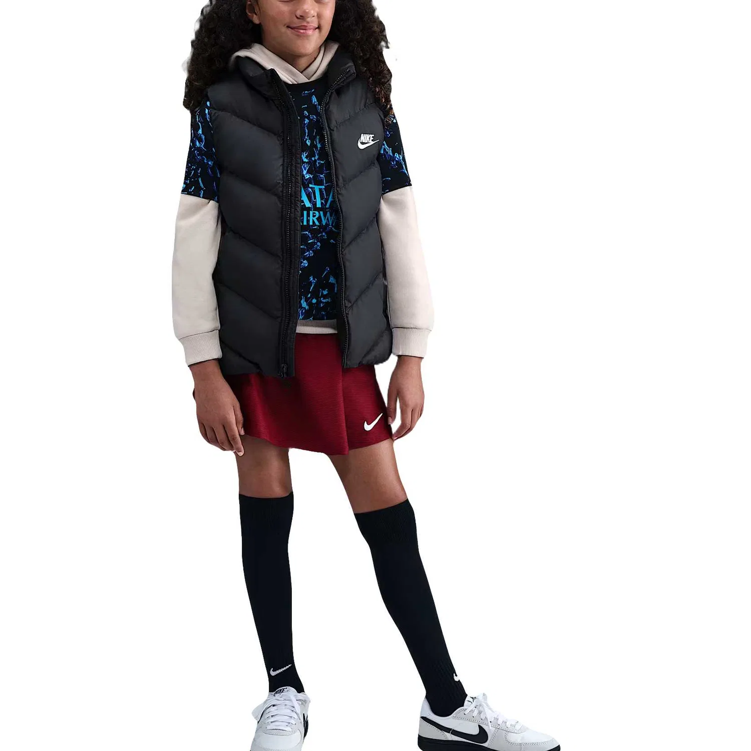 Детский жилет Nike Sportswear Down Vest SS25, черный