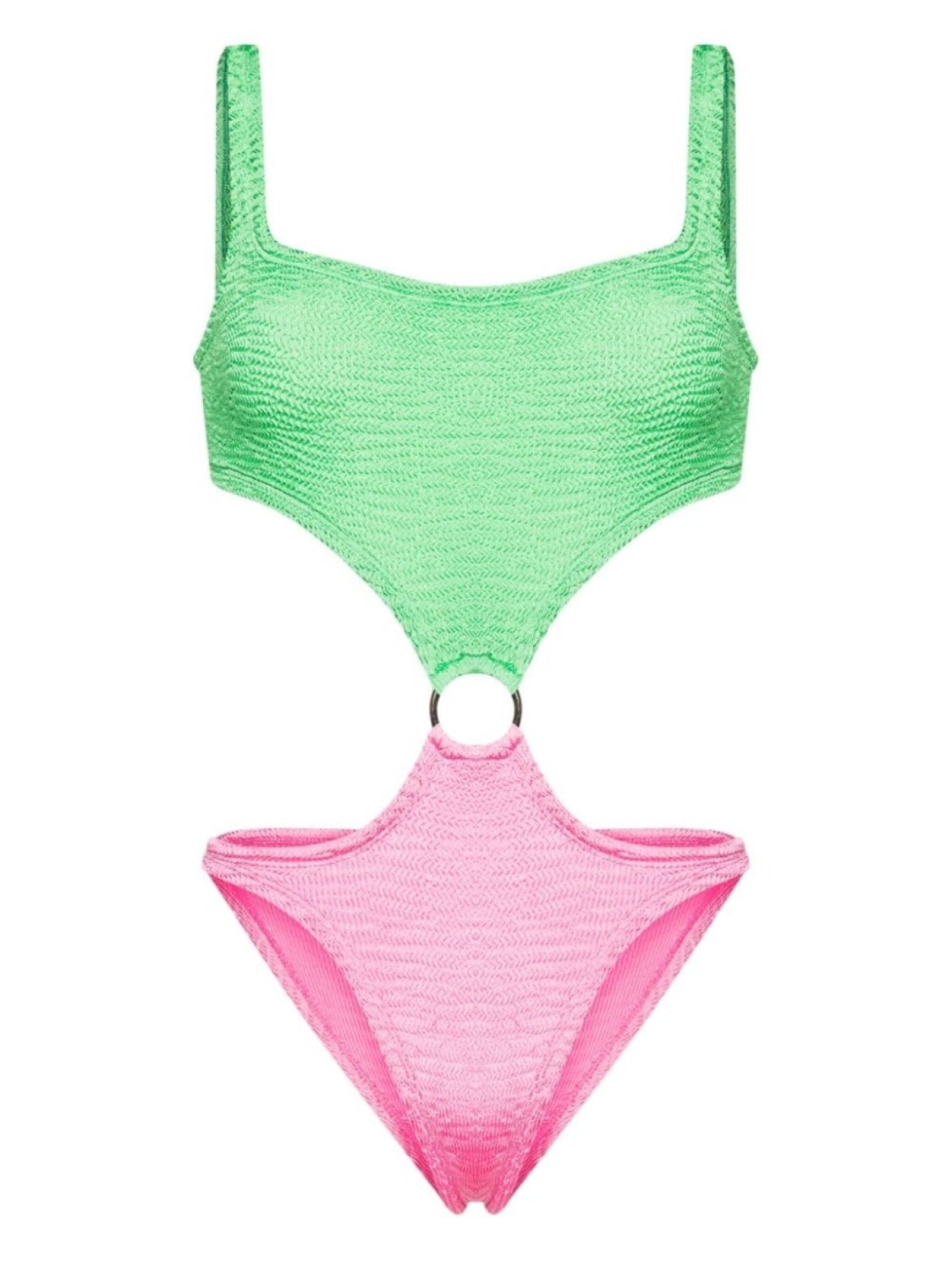 

Paramidonna купальник Olivia в стиле колор-блок с жатым эффектом, розовый