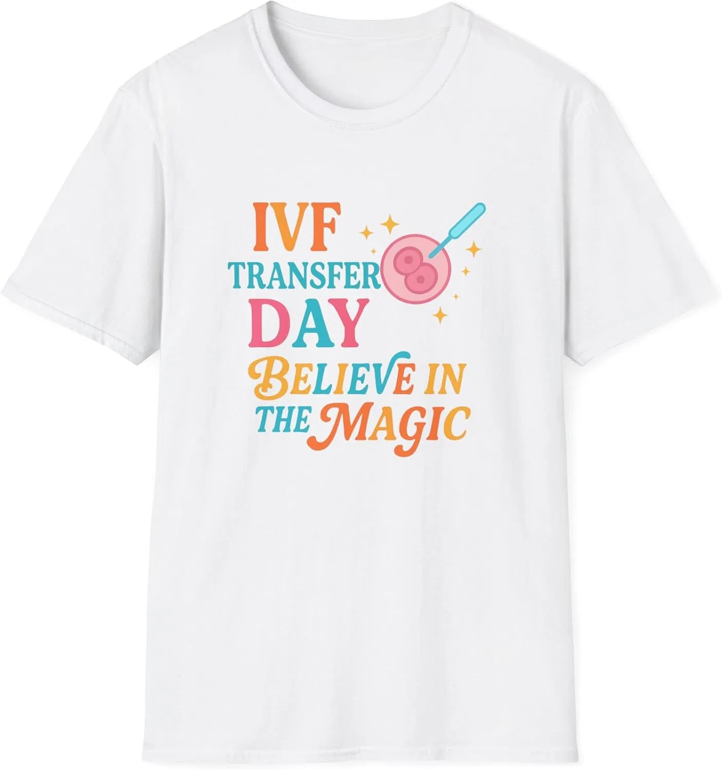Мужская футболка с принтом Believe in the Magic, белый