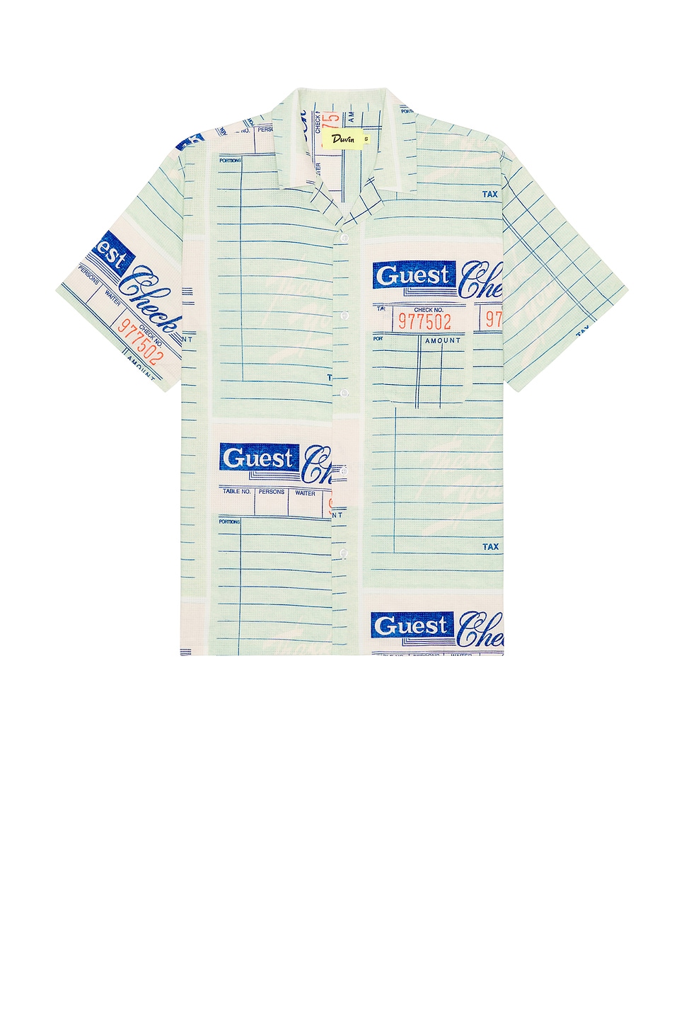

Рубашка на пуговицах "Bar tab" от Duvin Design, white