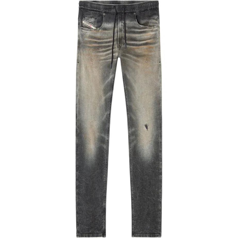Джинсы Ripped Regular Joggjeans DIESEL, Black