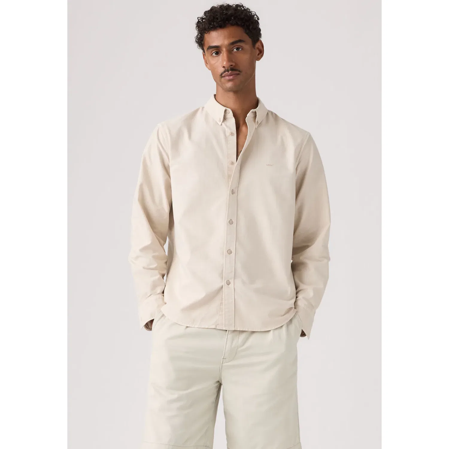 Мужская рубашка с длинным рукавом AUTHENTIC BUTTON DOWN Levi's, Pumice Stone — фото 2