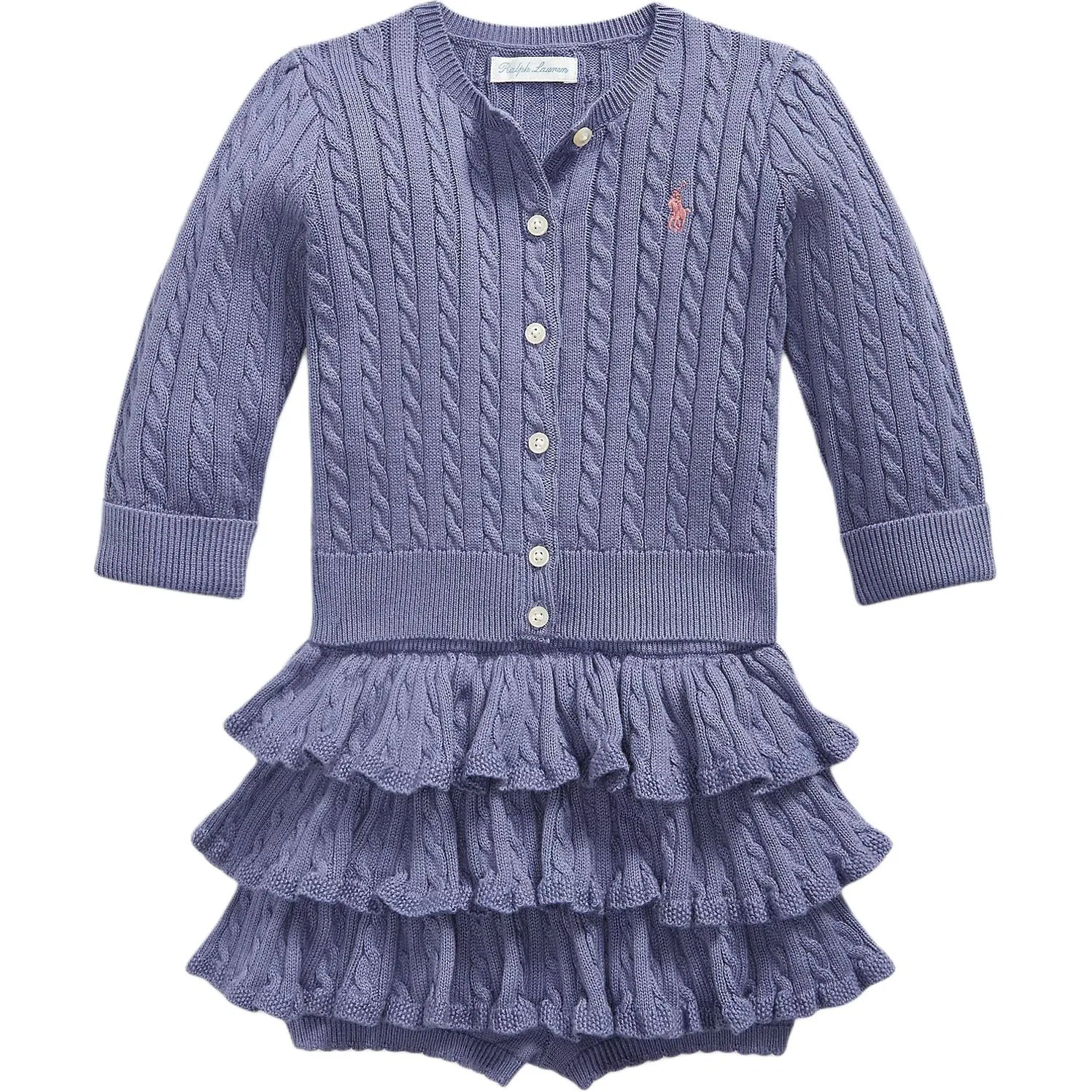 Детский комплект из двух предметов с юбкой, с коротким рукавом, Summer Purple, Polo Ralph Lauren
