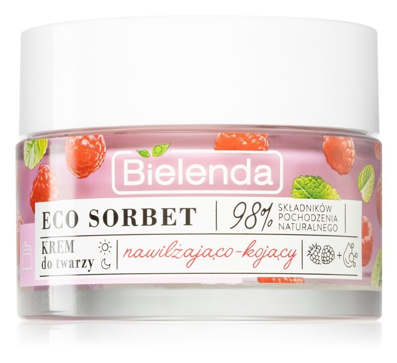 

Успокаивающее увлажняющее средство для лица Bielenda Eco Sorbet Raspberry