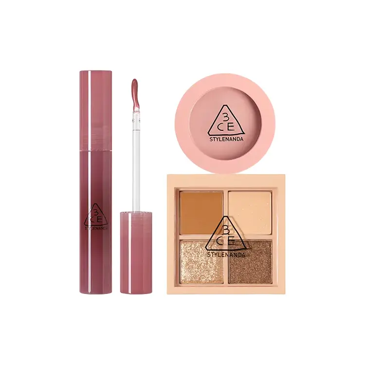 

2 5 цветов палетка теней монохромный румяна набор для макияжа легко растушевывается стойкий 3CE