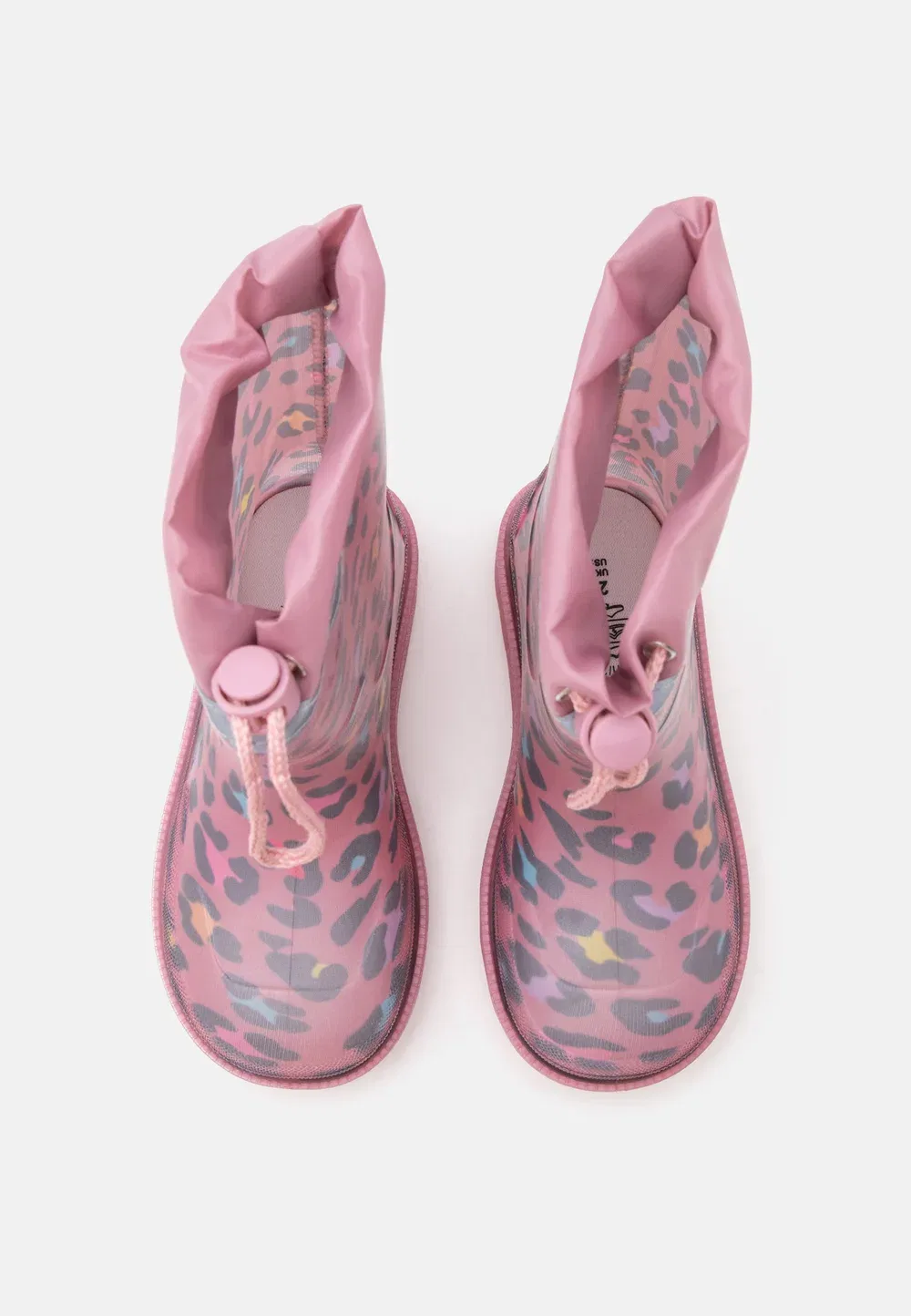 Резиновые сапоги с леопардовым принтом - сапоги-резинки Playshoes, Light Pink — фото 4