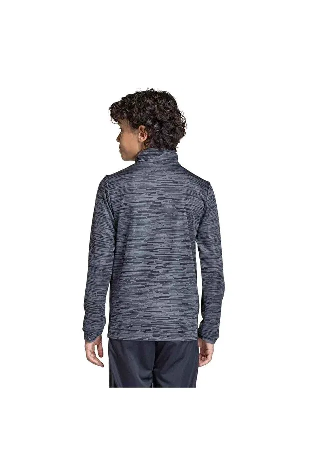 Детские спортивный свитшот для девочек с длинным рукавом Tiro es top and unisex children's sports sweatshirt kd3379 Adidas, Black — фото 2