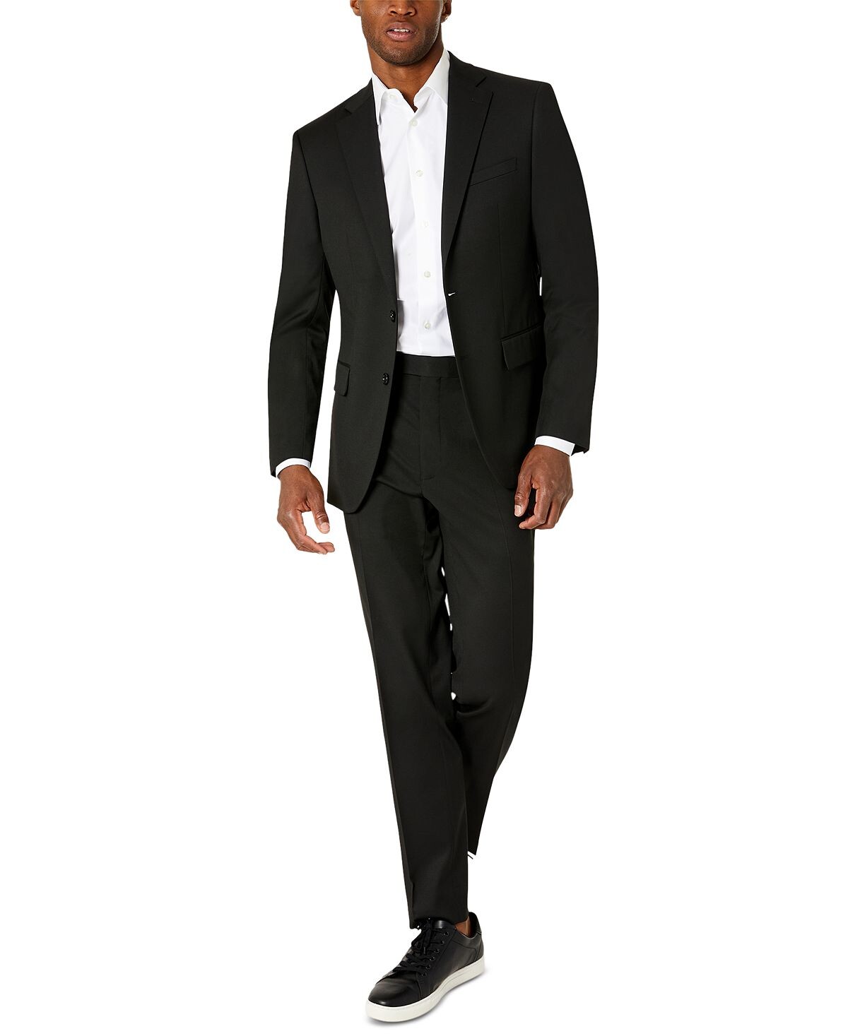 

Мужские облегающие костюмы flex plain slim fit Van Heusen, черный