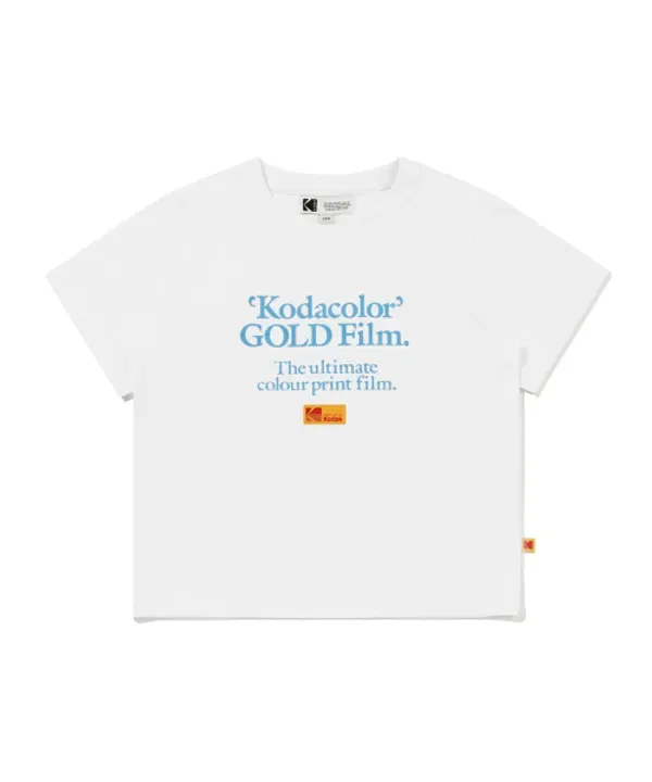 Футболка с принтом Regular Fit, Kodak Kids, белый