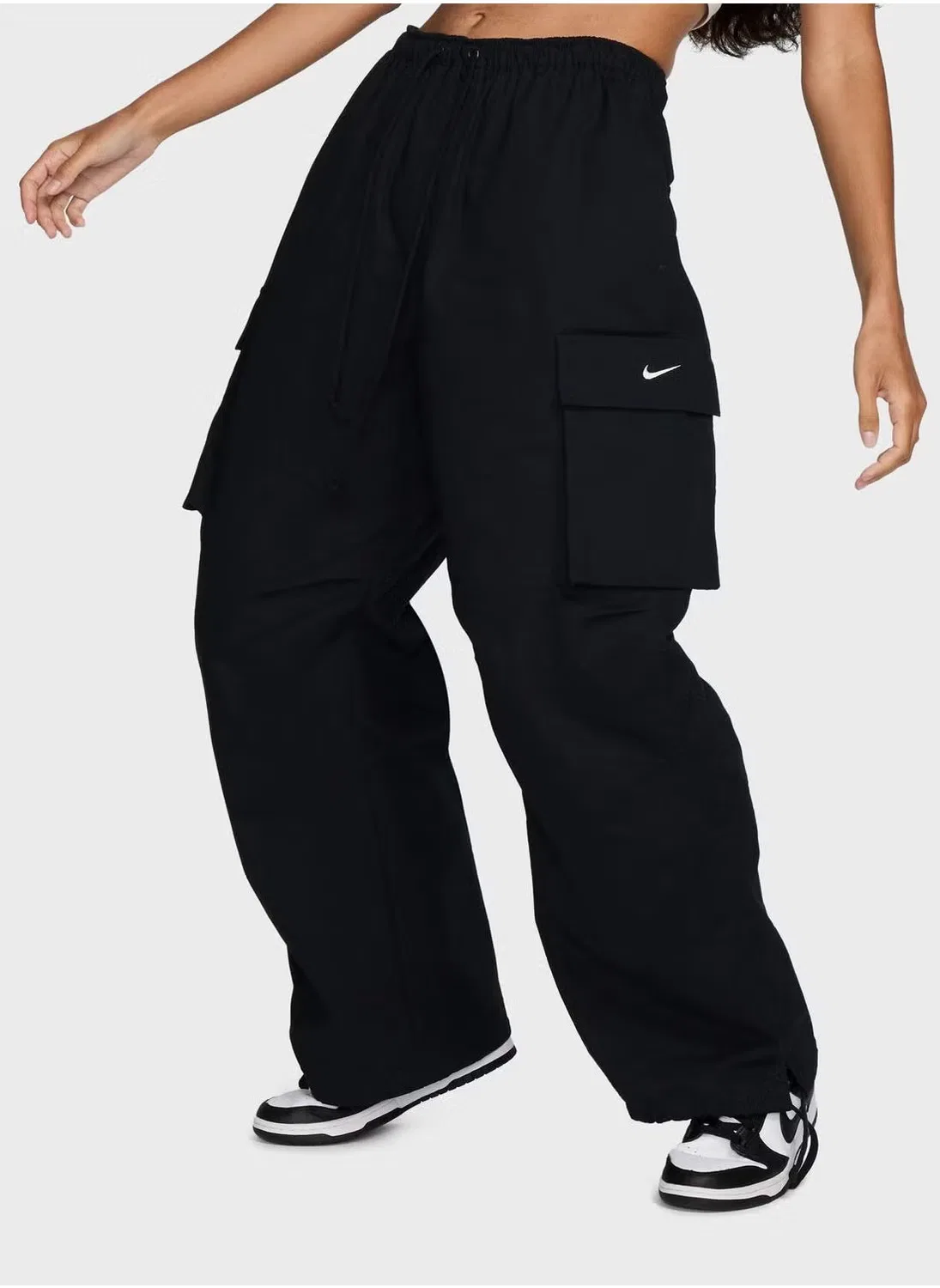 Брюки карго оверсайз с кулиской Nsw Dance Nike, черный