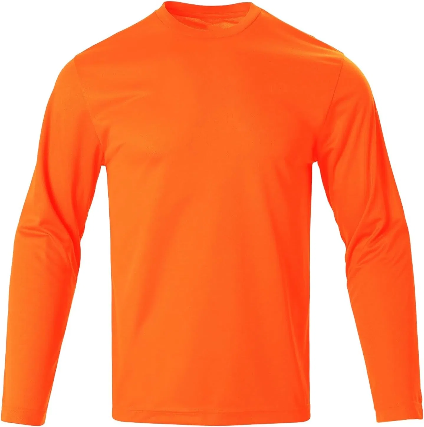 Мужская футболка с длинным рукавом crew neck для тренировок, Orange