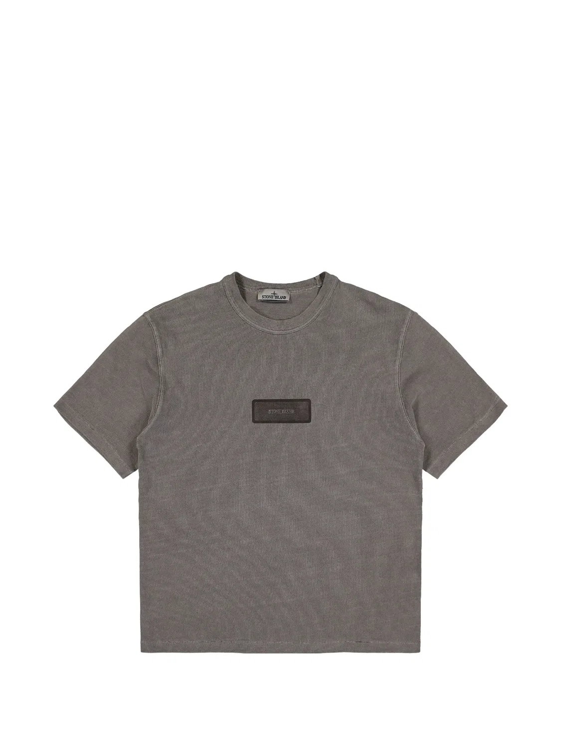Футболка 2100012 серая из плотного хлопка Stone Island, серый