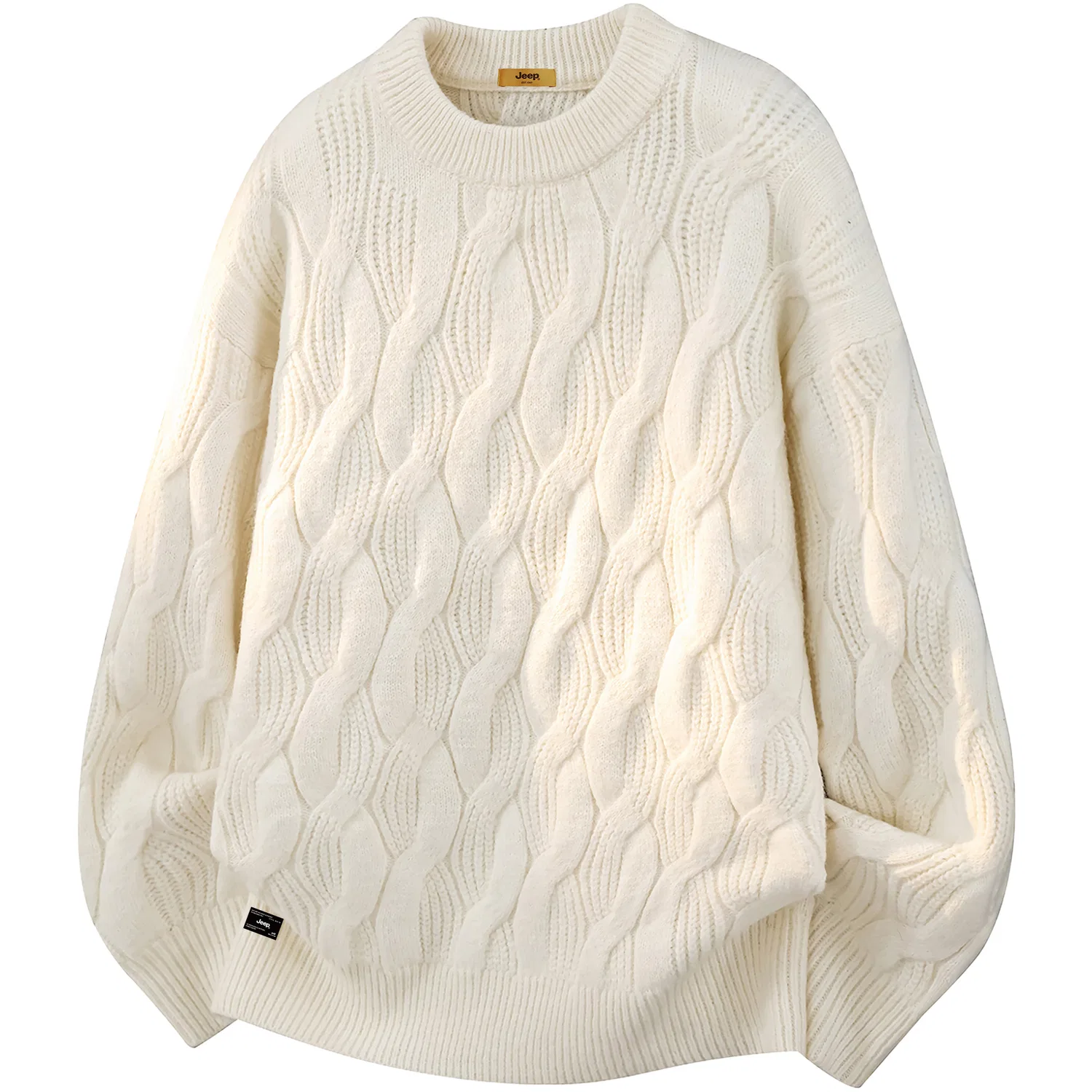 Детский свитер с круглым вырезом Jeep Leisure Collection, White Apricot