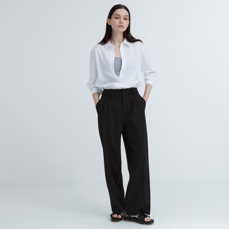 

Брюки Uniqlo Sm Pleated, черный