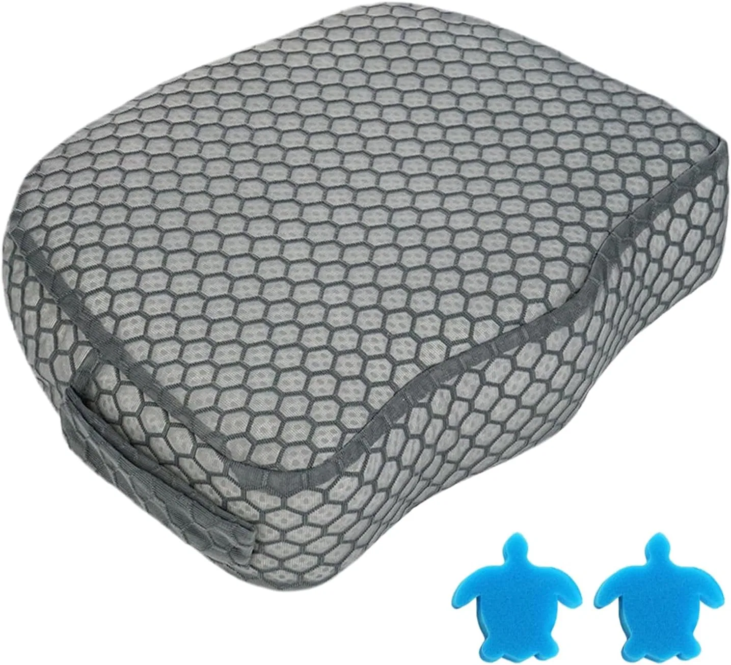 Сиденье для ванны с подушкой, 3D Air Mesh, Generisch, 1 шт, 40x30.5x12.7 см, Grau