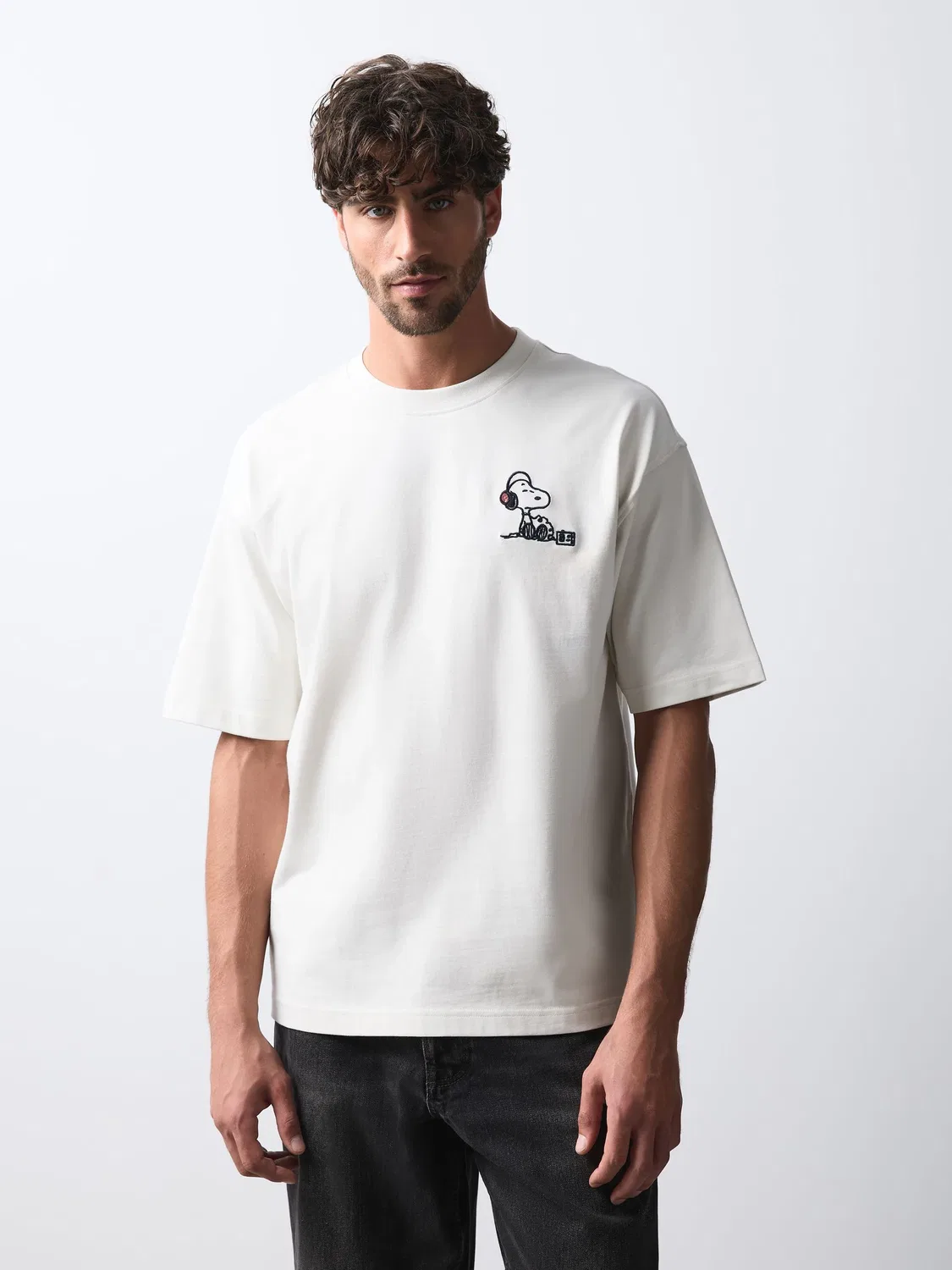 Next Футболка с рисунком Snoopy White Tapes — фото 3