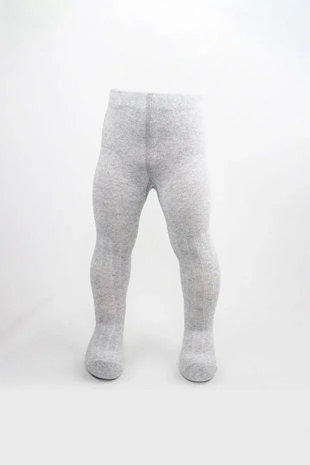 Детские колготки хлопковые для новорожденных Bibaby, Gray — фото 3