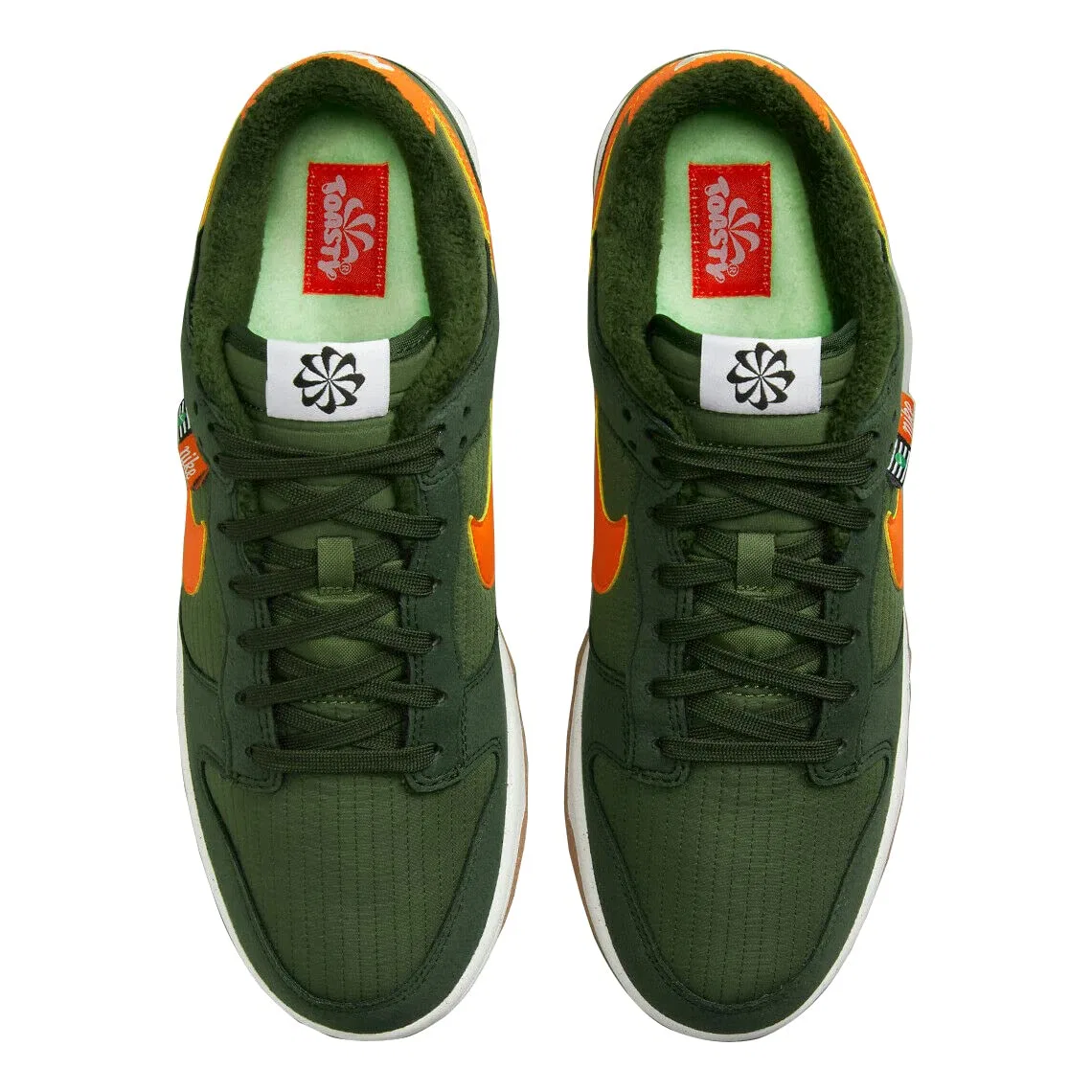 Детские кроссовки с закрытым носком NIKE Dunk Low Gs NIKE, White Mint Foam — фото 4