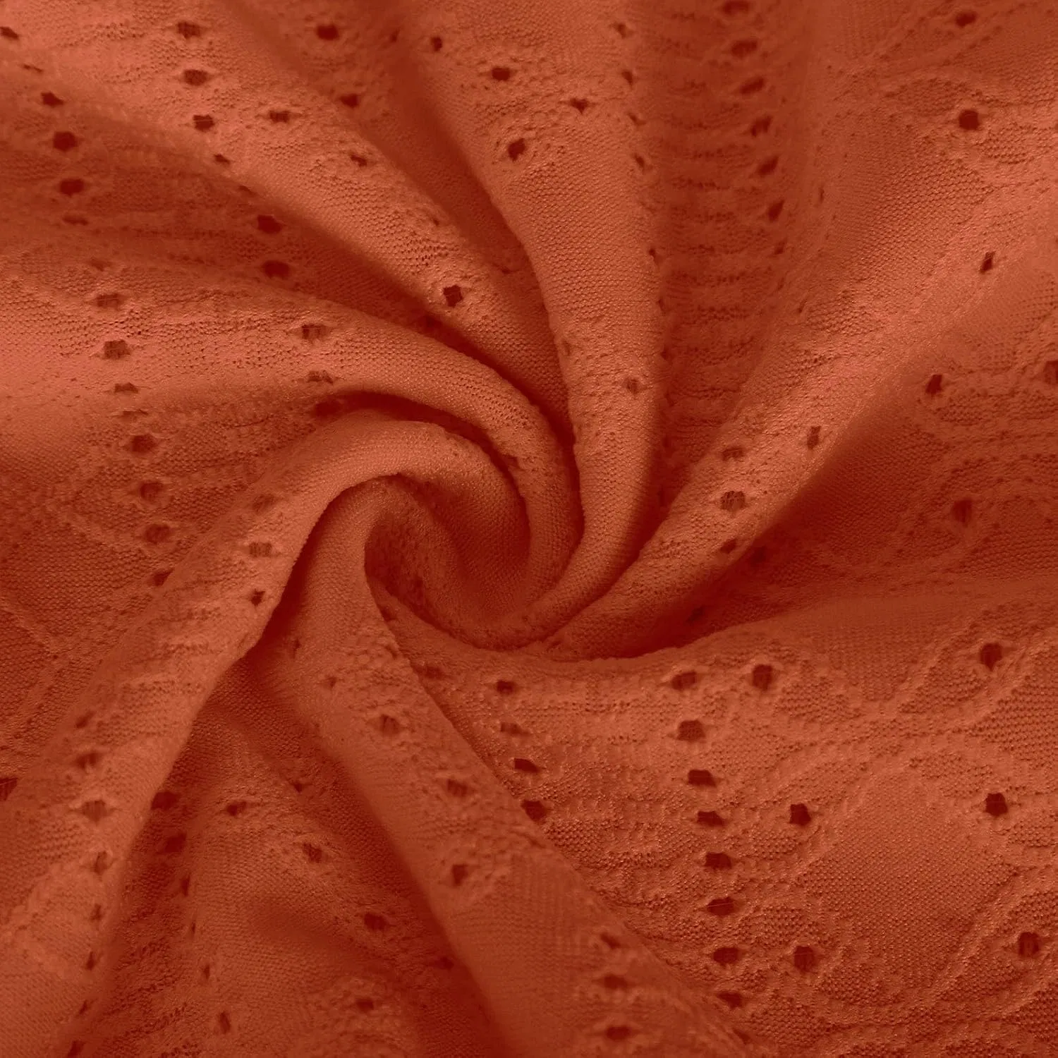 Женское платье-макси с глазками V-образным вырезом, Orange — фото 3