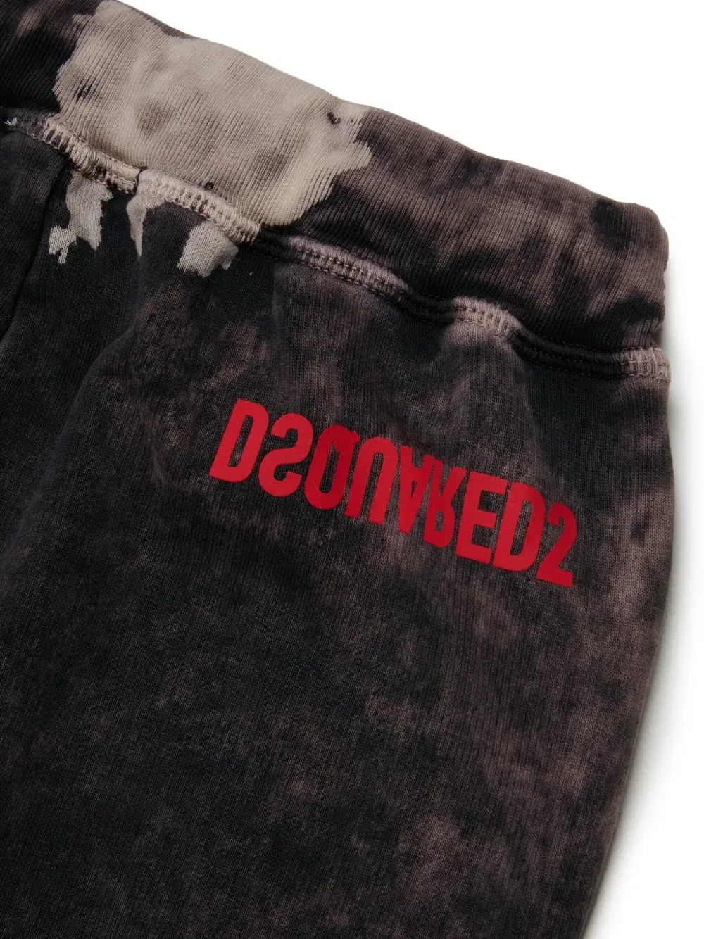Спортивные брюки с принтом тай-дай Dsquared2 Kids, черный — фото 4