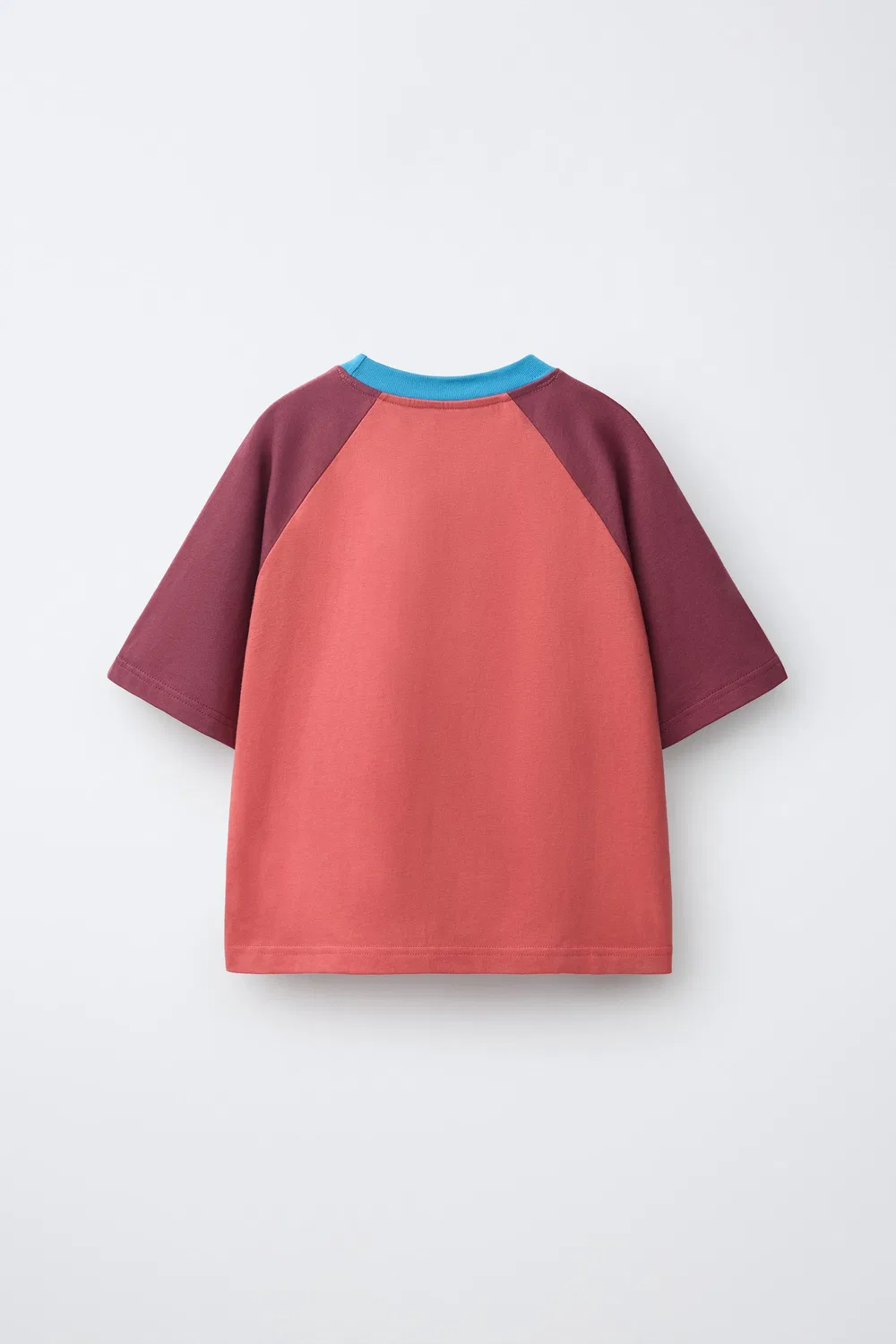 Футболка с принтом и рукавами реглан ZARA, Pink — фото 2